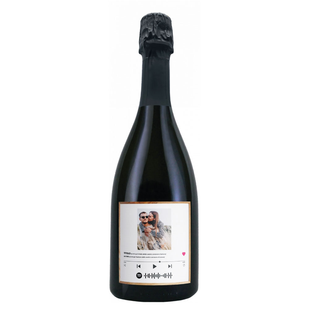 Prosecco Brut BIO - Bottiglia personalizzata per San Valentino - 1