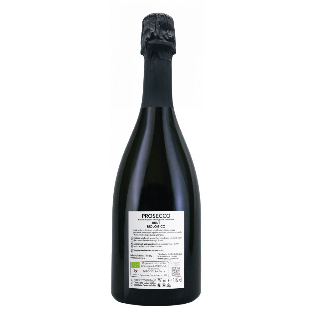 Prosecco Brut BIO - Bottiglia personalizzata per San Valentino - 2