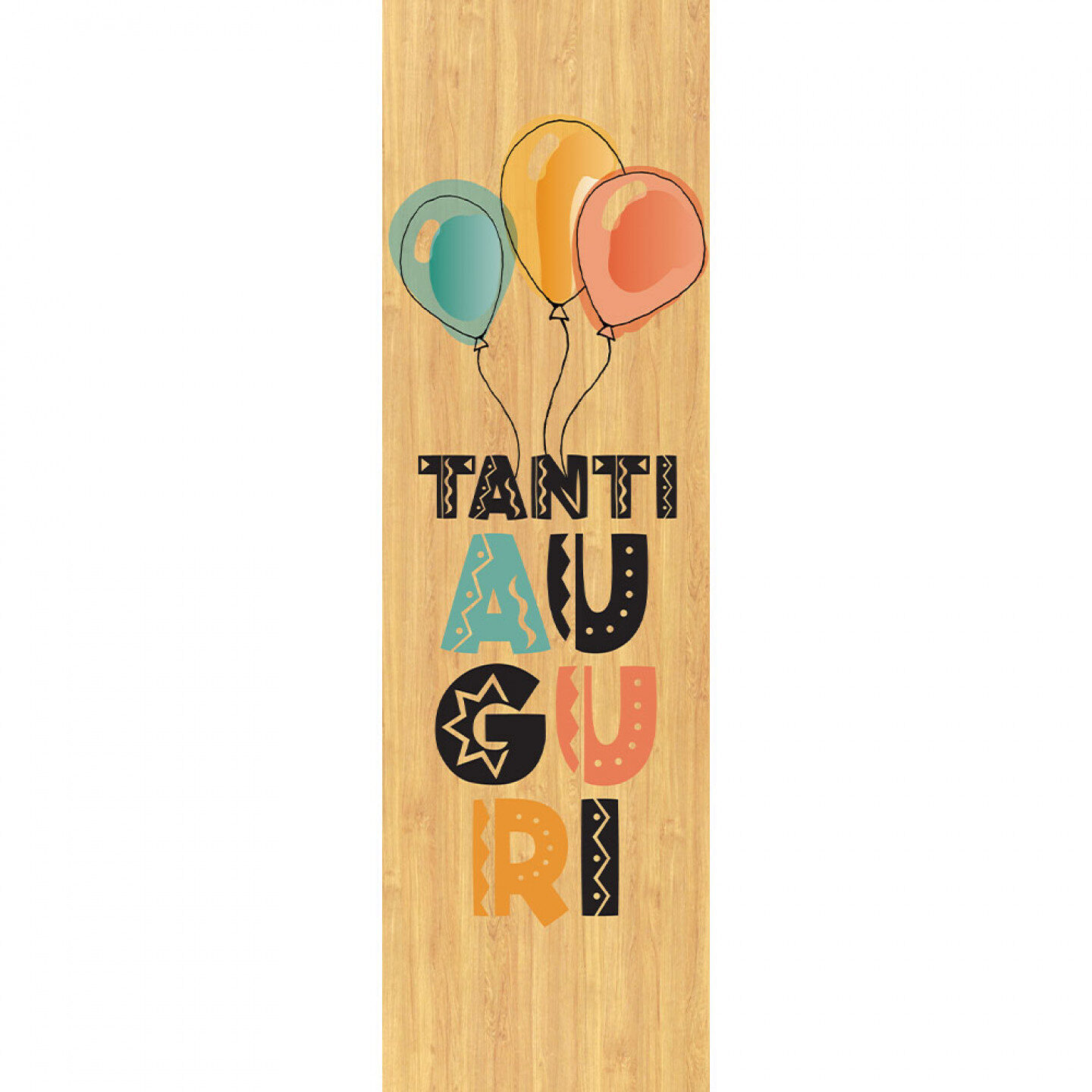 Wooden box 1 bottle 0,75 L - Happy Birthday! - Image 2