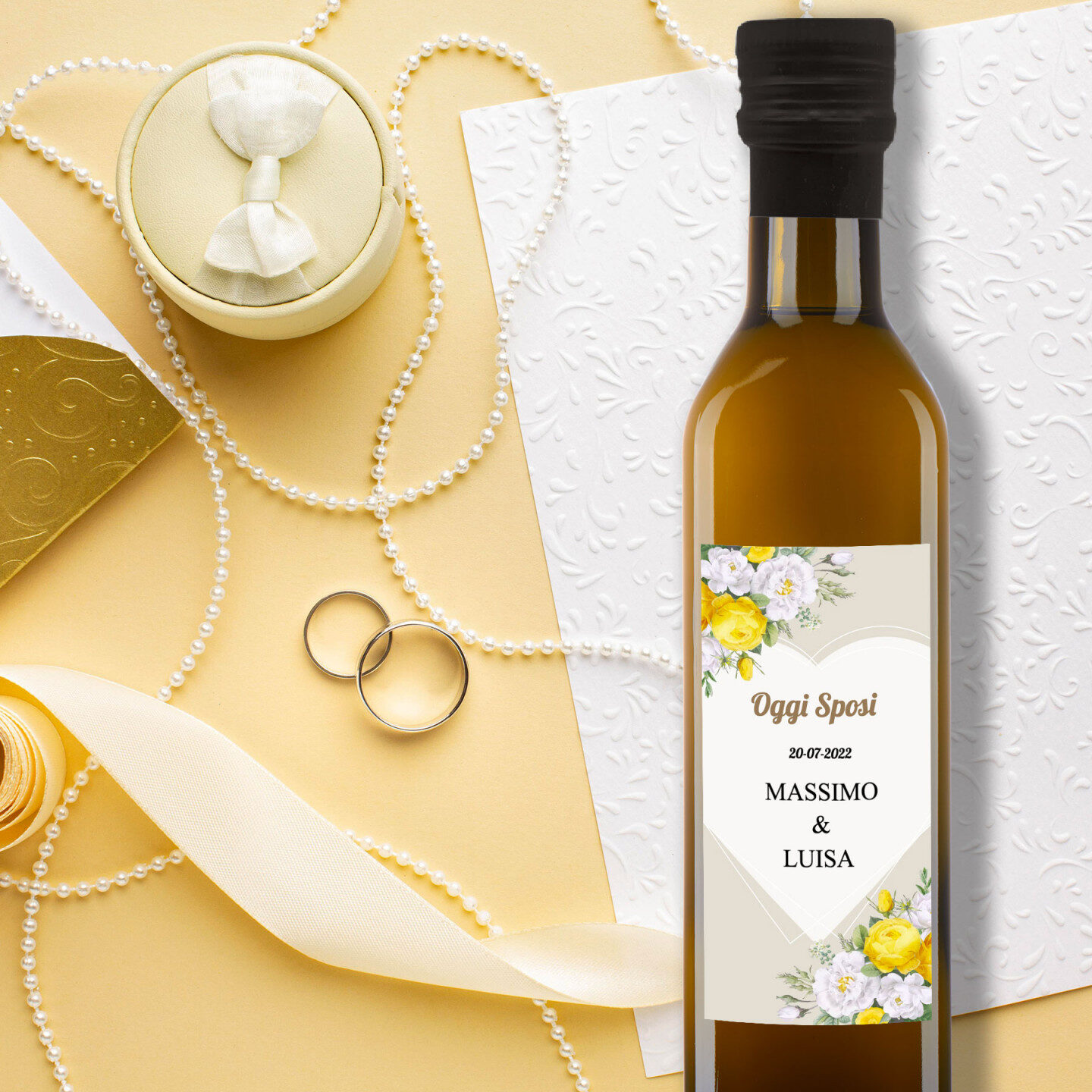 72 bottles 0.25 lt. - Extra Virgin Olive Oil - Personalized wedding favors - Image 4