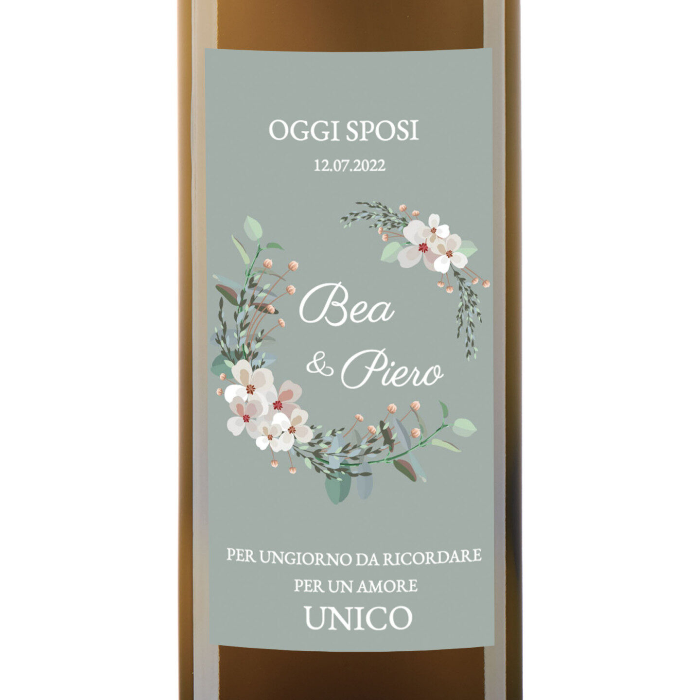 96 bottles 0.25 lt. - Extra Virgin Olive Oil - Personalized wedding favors - Image 2