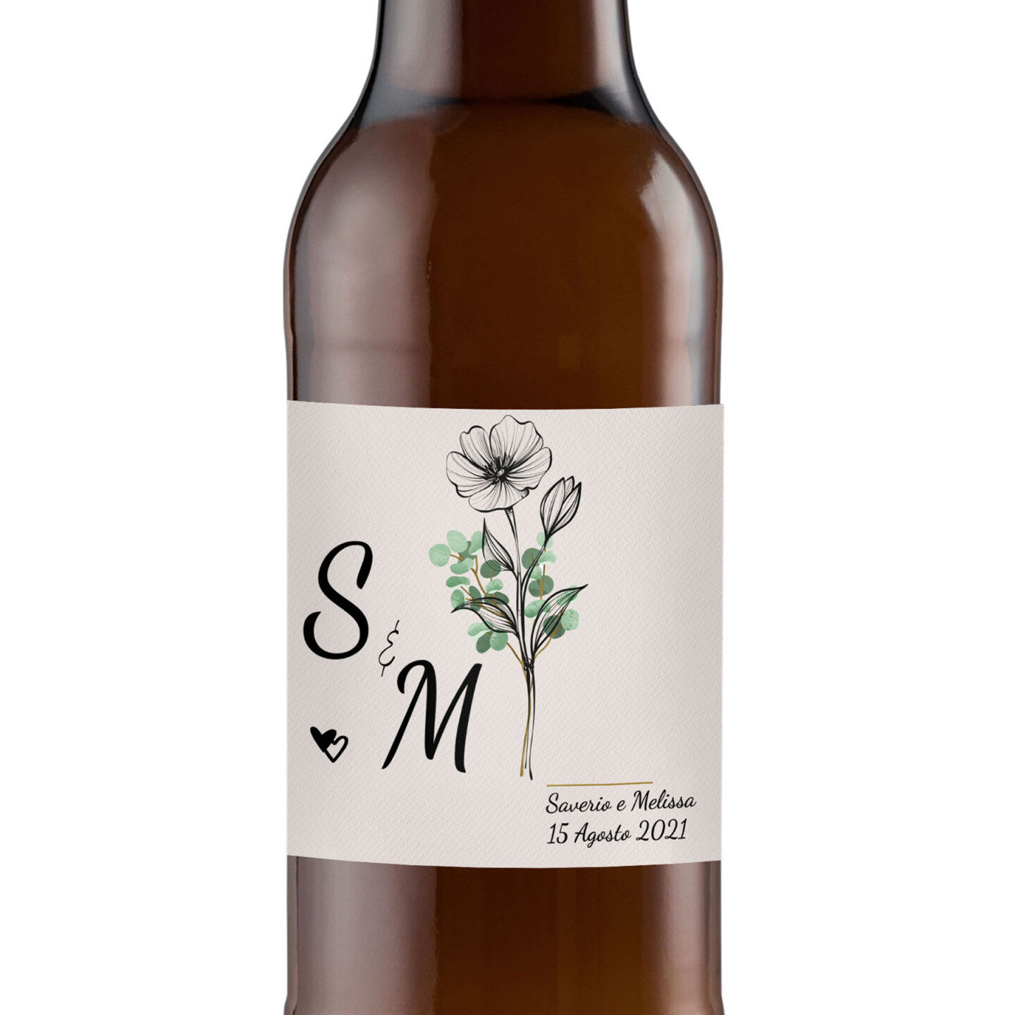 96 Golden Ale Craft Beer - Personalized wedding favors - 0.33 lt. - Image 2