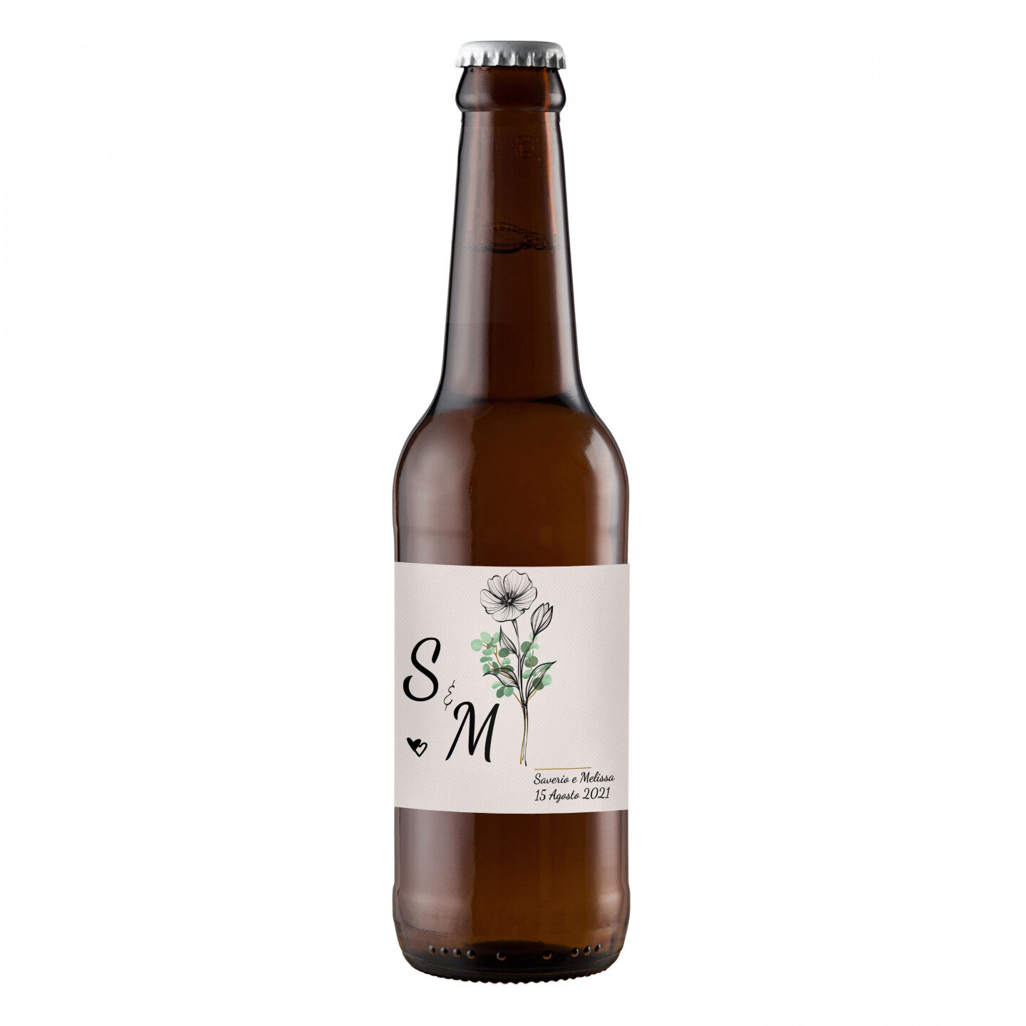 96 Golden Ale Craft Beer - Personalized wedding favors - 0.33 lt. - Image 3