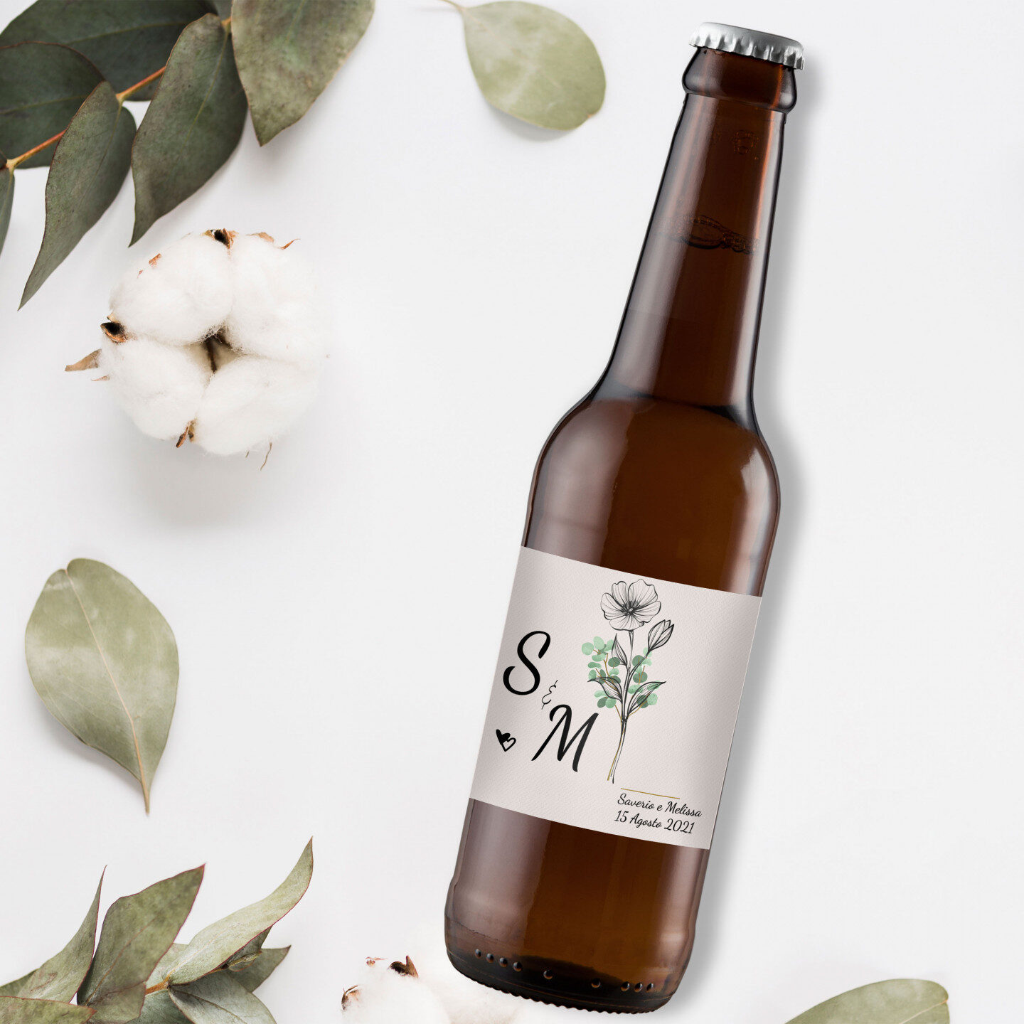 96 Golden Ale Craft Beer - Personalized wedding favors - 0.33 lt. - Image 5