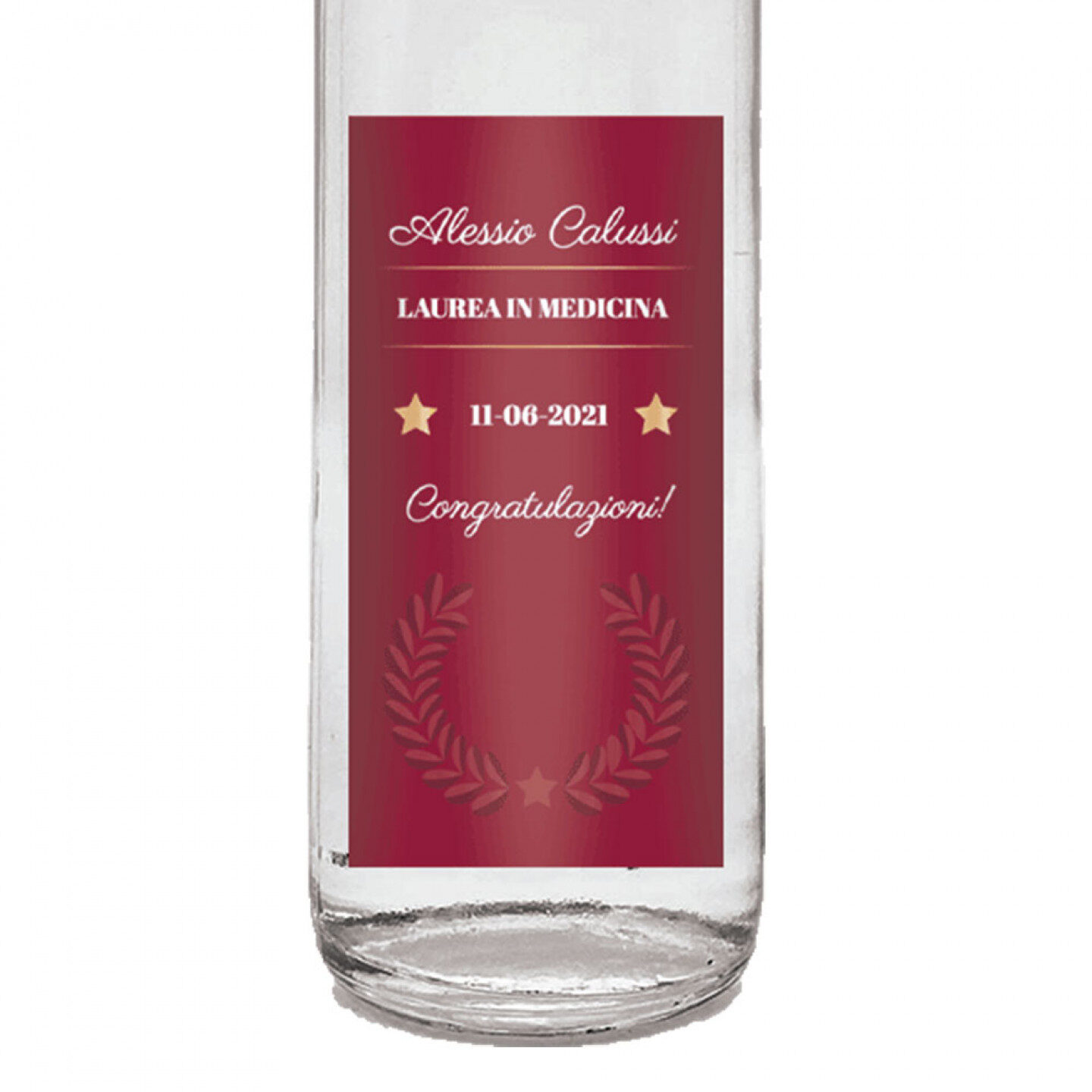 48 Bomboniere Gin - bottiglie mignon 0.10 lt. - Mini bottiglie di Distilled Gin idea per bomboniere laurea - 1