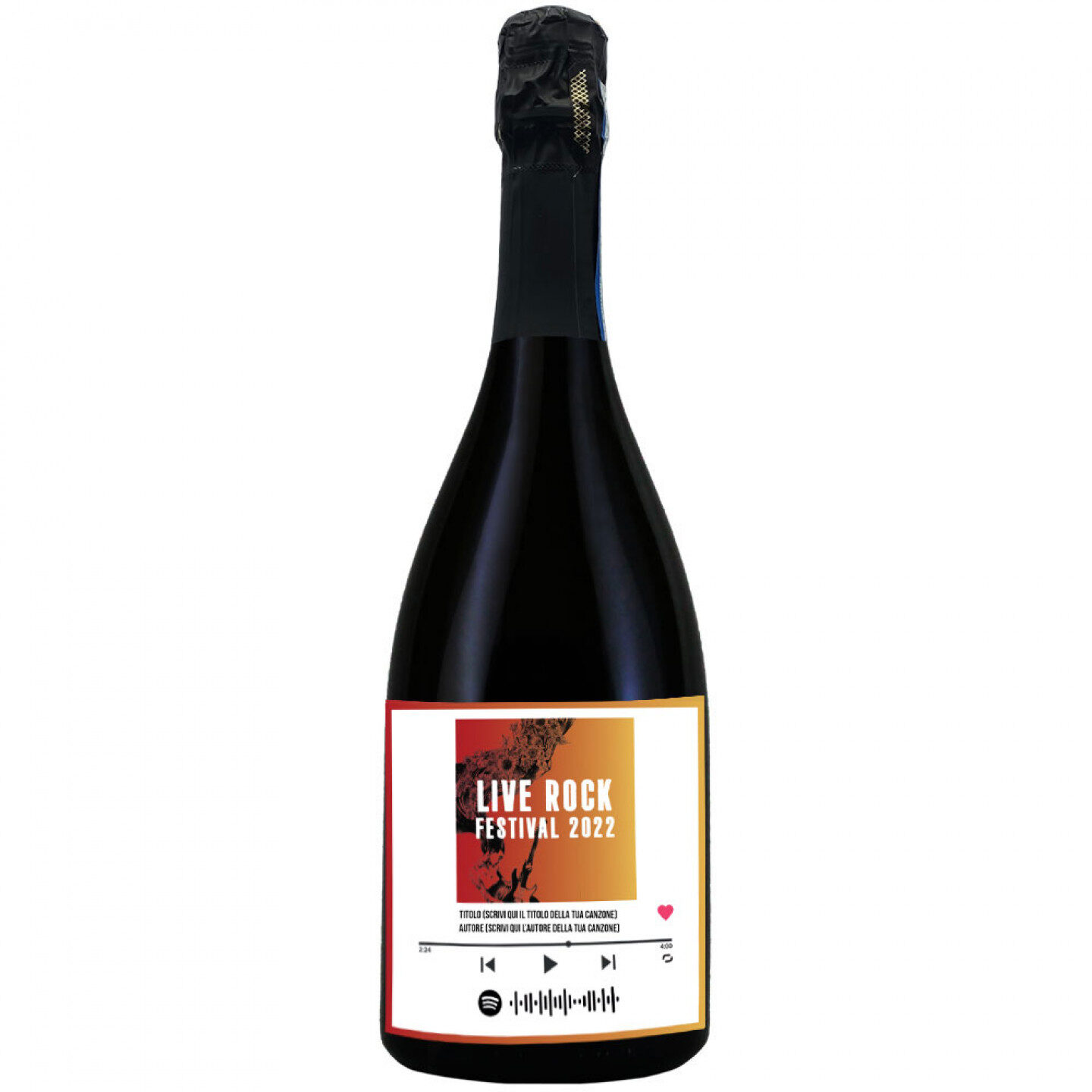 Prosecco Brut DOC bio - Scegli la tua canzone e personalizza il #LRF22 - 1