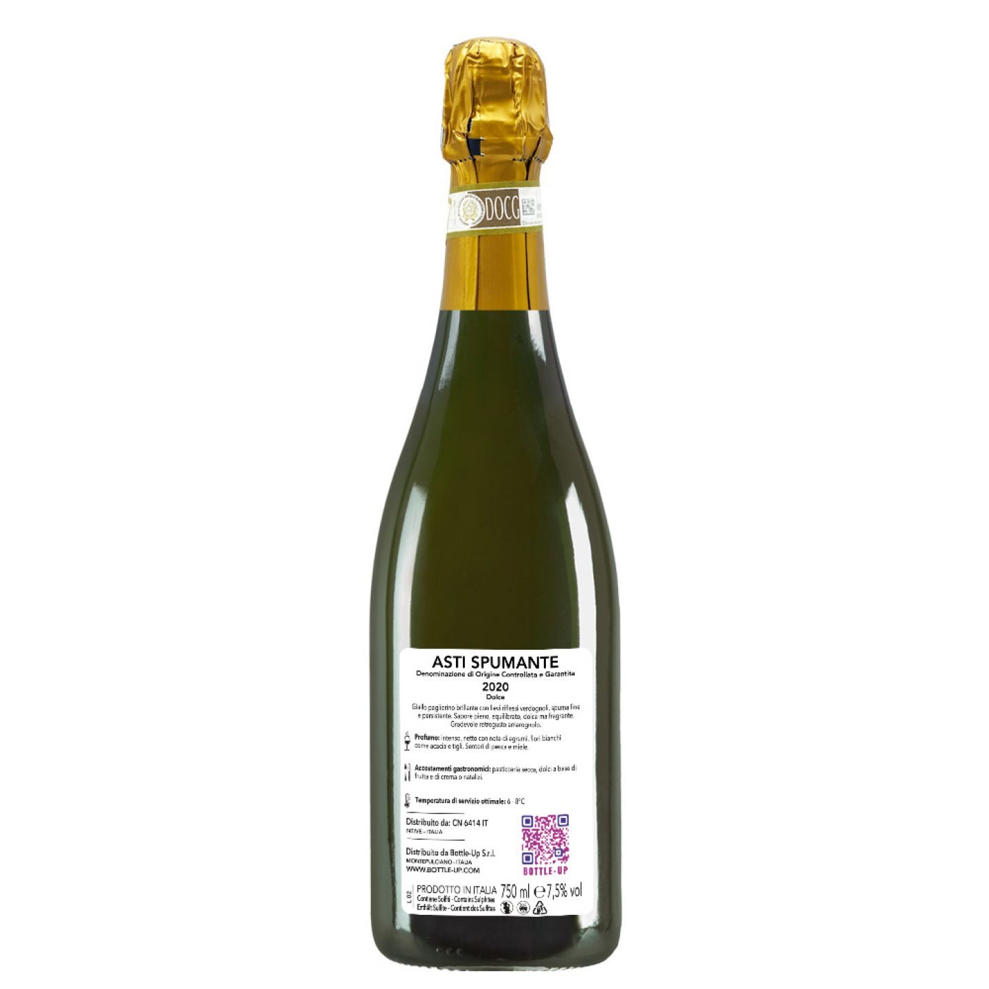 Spumante Dolce - Bottiglia per auguri di Natale con cassetta in legno - 3