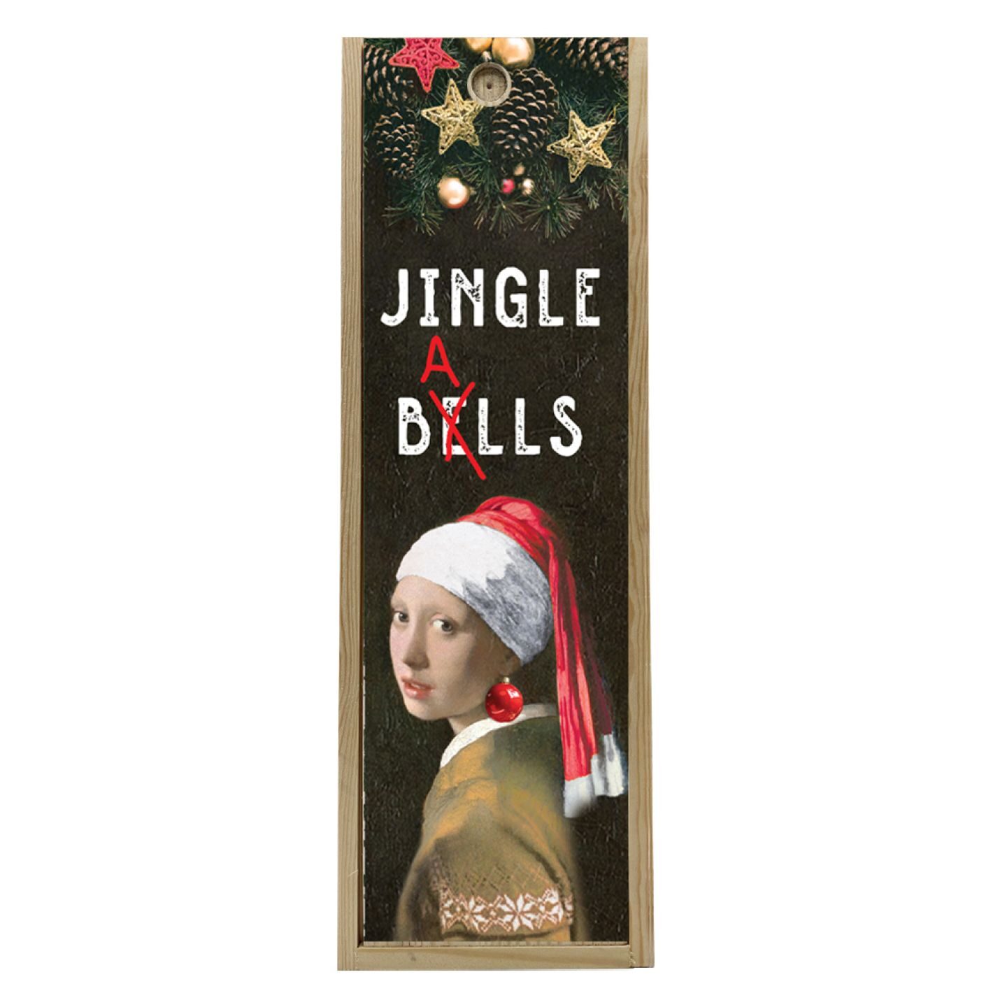 Scatola in legno 1 bottiglia 0,75 L - Jingle Balls - 2