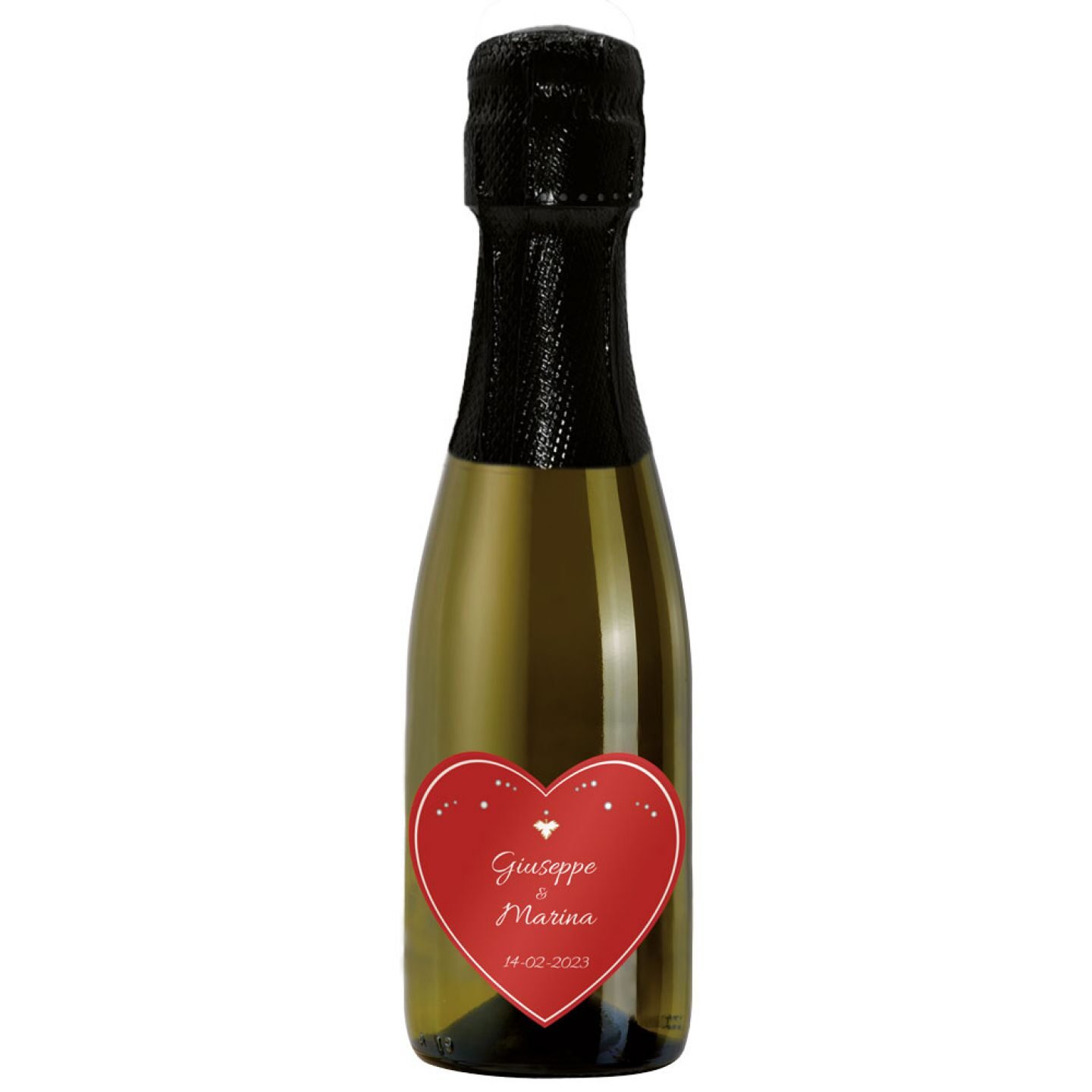 6 Personalized Prosecco Mignon for Valentine's Day - Image 3