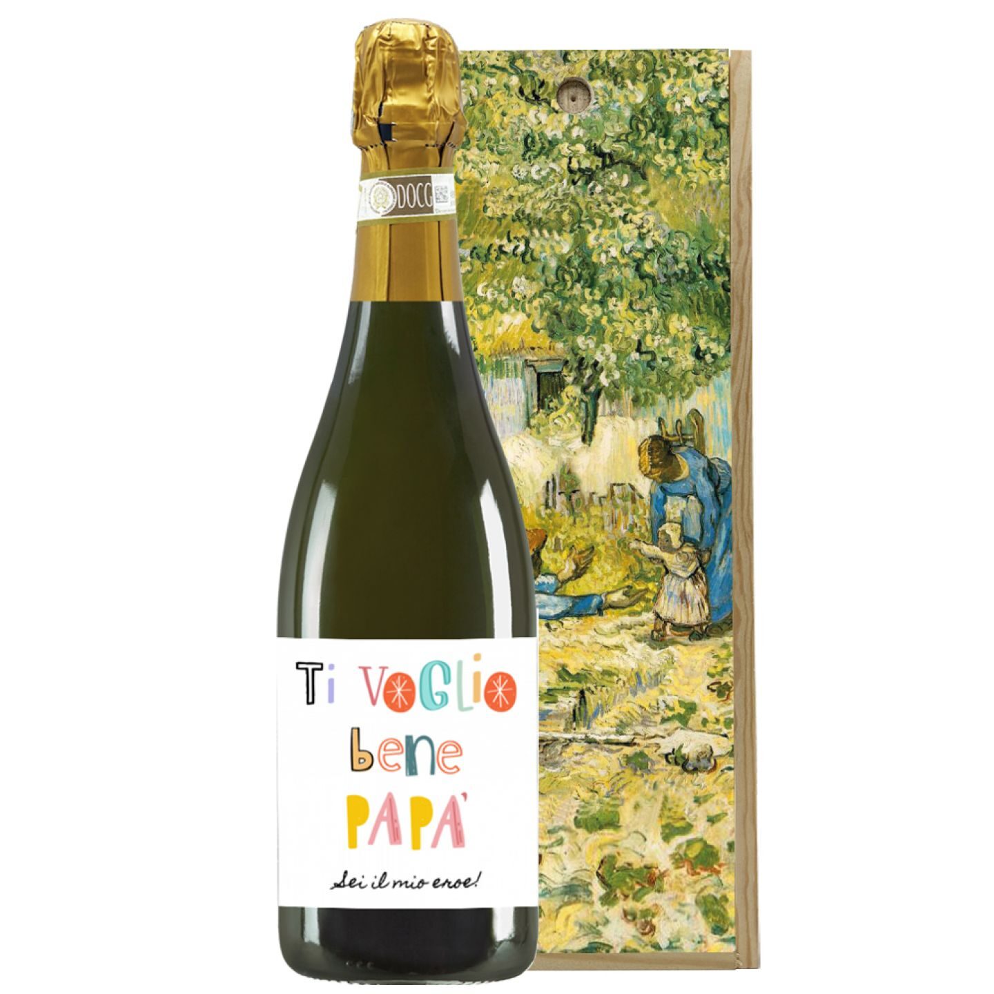 Sweet Spumante - Father's Day gift with wooden box - Image 2