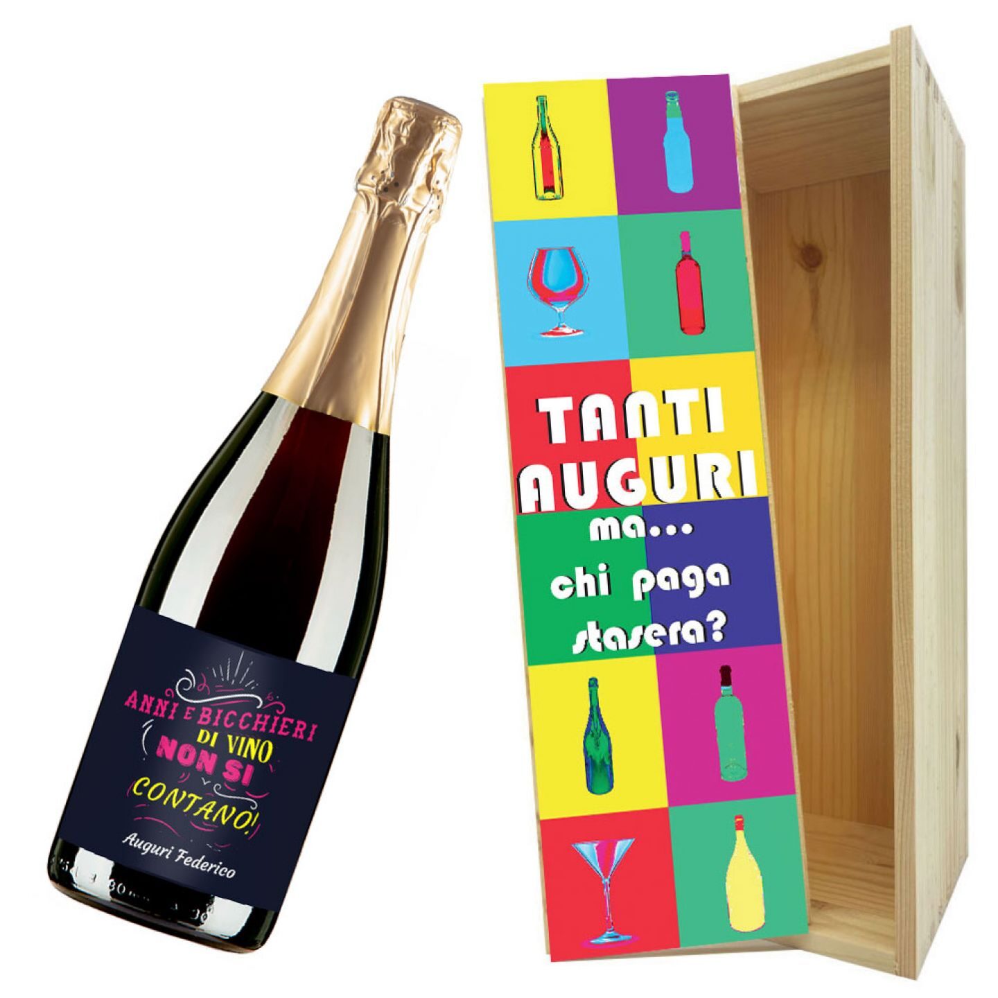 Prosecco DOC - Personalized bottle and box for birthday present - Image 2