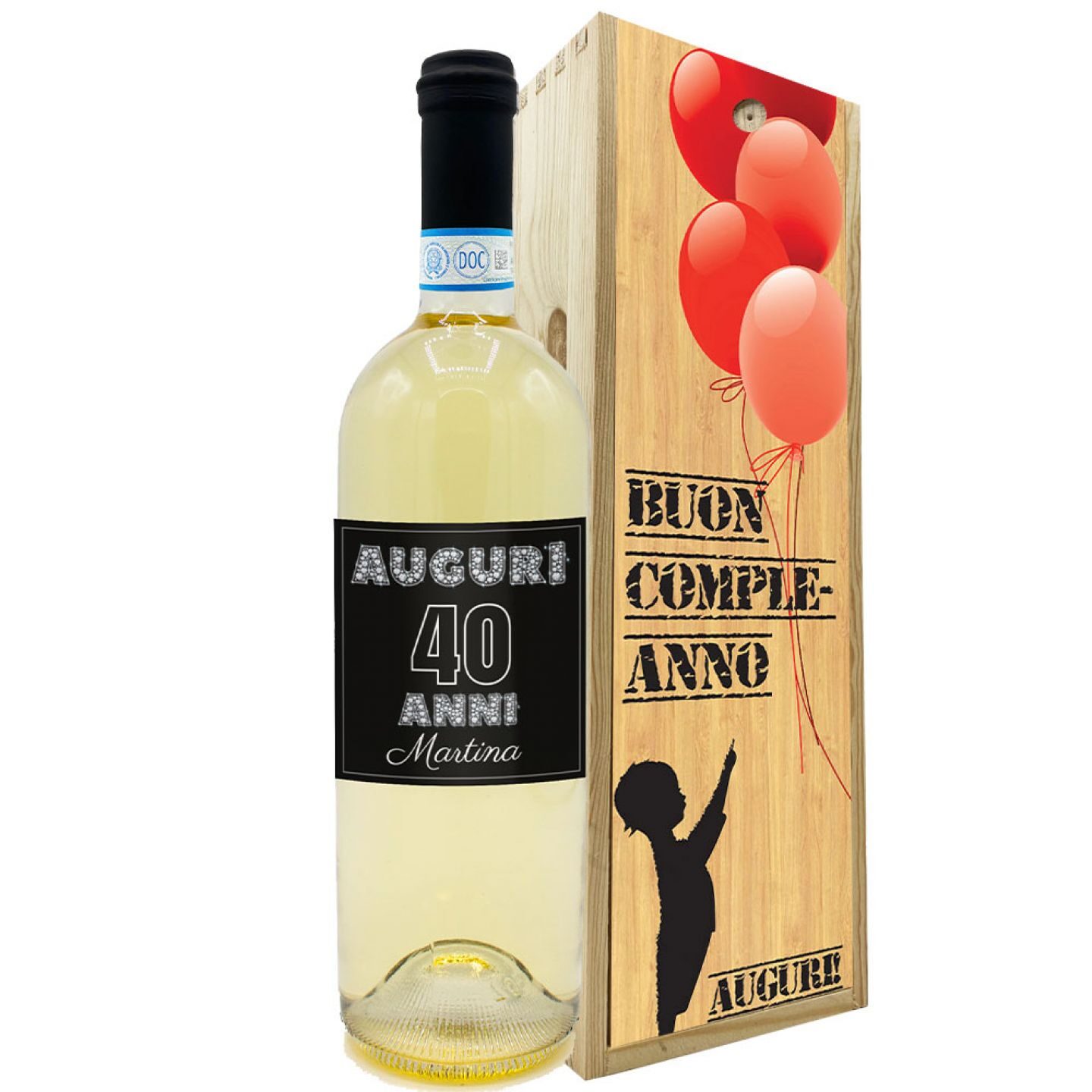 Personalized bottle and 40th birthday gift box - Image 2