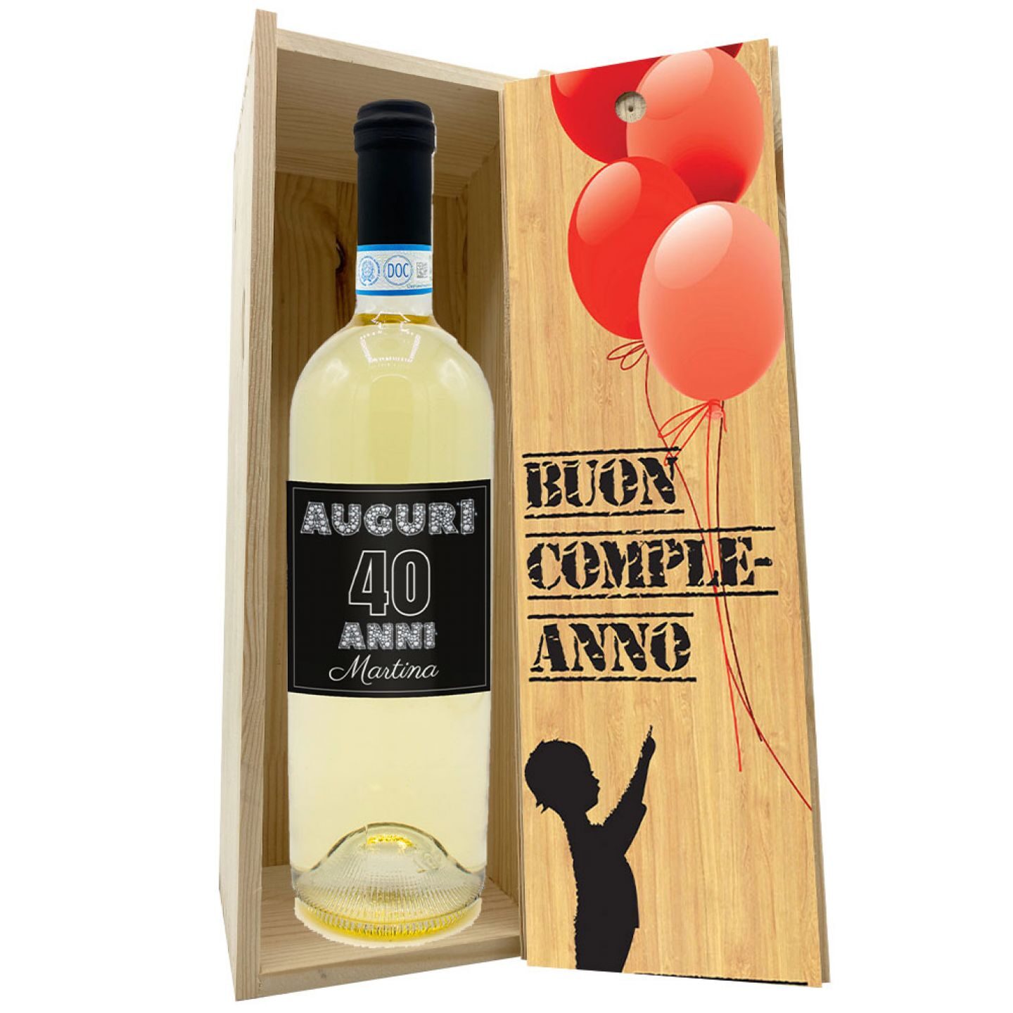 Personalized bottle and 40th birthday gift box - Image 5