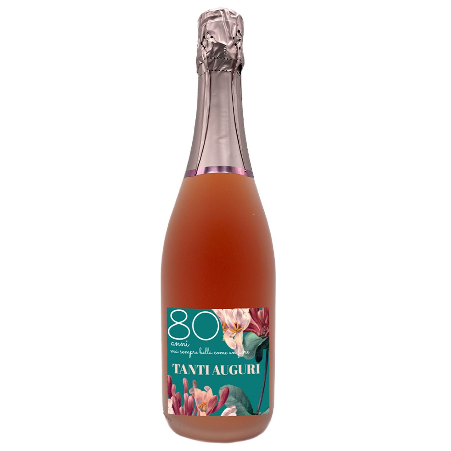 Franciacorta Brut Rosé DOCG - Idea Regalo compleanno 80 anni con cassetta in legno - 3