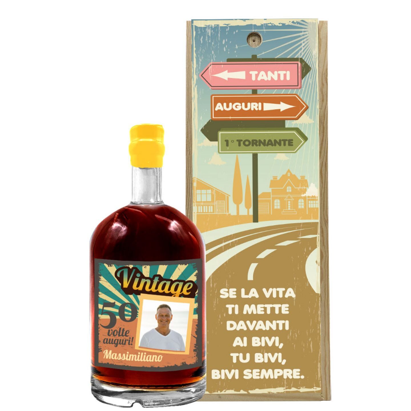 Personalised liqueur with gift box - 50th Birthday Gift Idea - Image 4