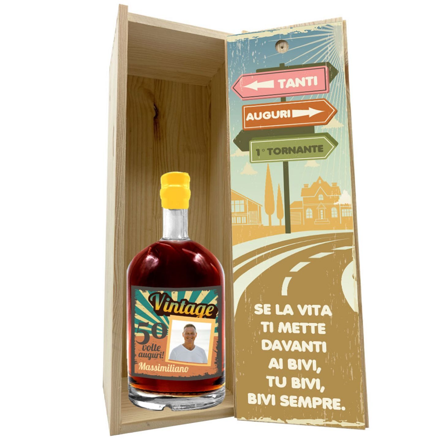 Personalised liqueur with gift box - 50th Birthday Gift Idea - Image 5