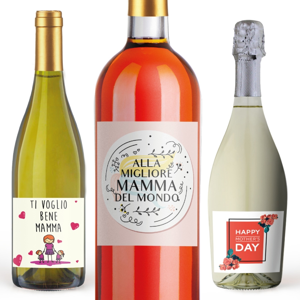 Bottiglie personalizzate per festa della mamma