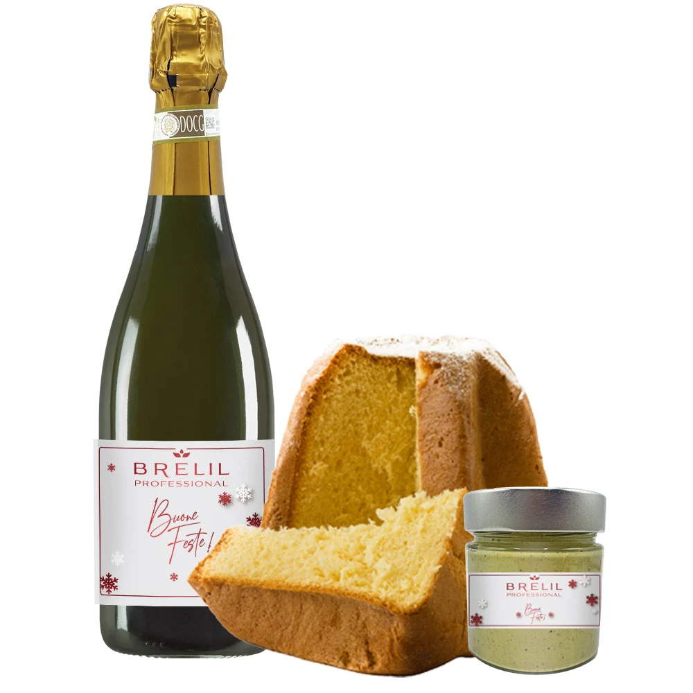 Bottiglia e crema al pistacchio personalizzati