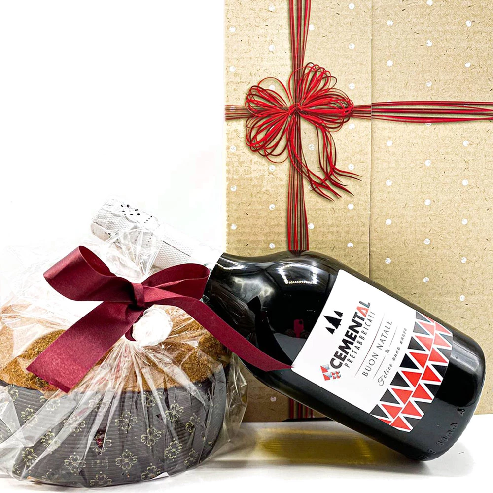 Prosecco e panettone personalizzati